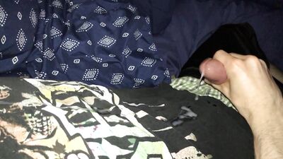 Hardcore Cum Jacking: Edging and Cumming on Cum-Soaked Shirt