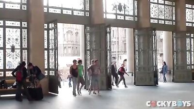 Hot & Ready 5-Boy Gangbang: Action Bareback Big Cocks!