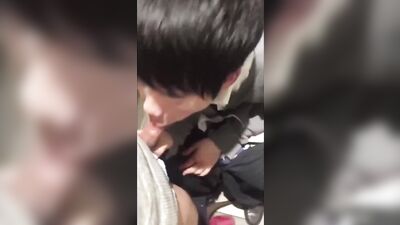 My Asian Secret Lover Exposed in Public Toilet!