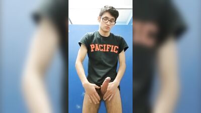 Twink Cum King - A Sexy Slim Twink Takes Control in His Bushy Big Nob!