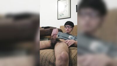 B G 0176 Nice Slim Boi Big Bush Wanks n Cums 2