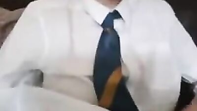 Sexy Cum Dripping Handjob - Office Playtime with a Cute Boy!