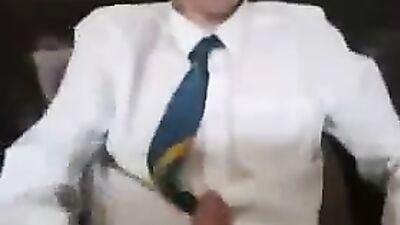 Sexy Cum Dripping Handjob - Office Playtime with a Cute Boy!