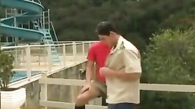 Alone by the pool: Action Gay Porn Video