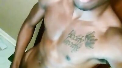 Black Cum Shot Explosion - Too Much for the Black Guy!