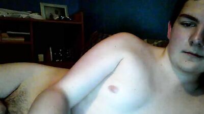 Cum in Blue Room - Voyeur Web-Cam Cam wanking guy