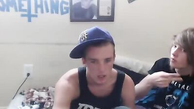 2 High School Buddies: Cum and Handjob Web-Cam Revenge!