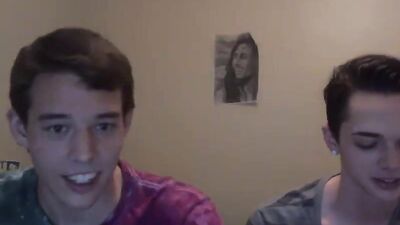 Web-Cam Cumshot Delight: Two Smooth Teen Boys Cumming on Cam!
