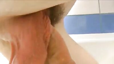 Gay Porn: Shower Orgy with Handsome Solo Masturbator!