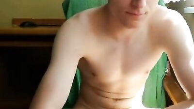 Gay Web-Cam Solo JO: Horny Guys Amature Jerk-Off Adventure!