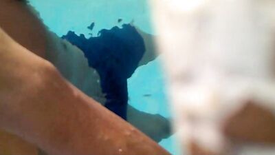 Horny Pool Training: First Time Cum Shots!