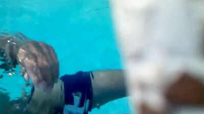 Horny Pool Training: First Time Cum Shots!