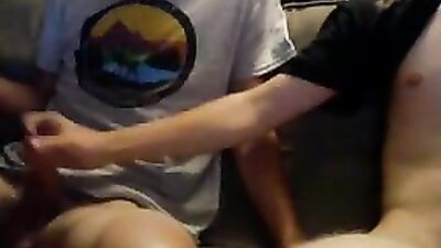 Gay Best Friends Try Kissing and Sucking Dicks First Time Oral Adventure