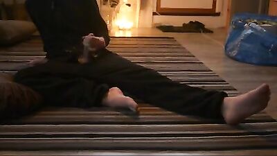 Jumpsuit Jerk-Up: Foot Fetish Fury!