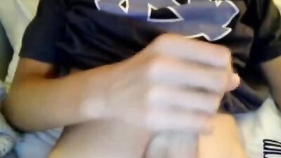 Blond Teen Cumshot: Bedroom Antics with a Sexy Boy!