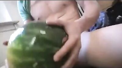 Gang Bang - Twink Watermelon Cumshots!