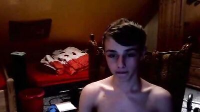 Gay Porn: Smooth Boy Cumming on Cam with Effeminate Teenage Flare!