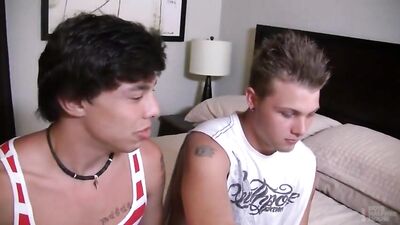 Stepping Up To Daddys Throne - Bareback Father and Step Son Action