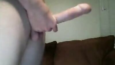Unleashing His Long Hard Cock - Raw Handjob and Solo Masturbation!