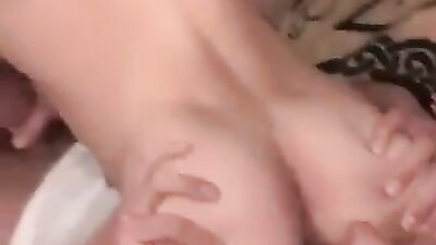 Double Black Uckfacial with Two Hotties!