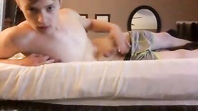 Masturbating On Bed: Cumming Bliss with Handsome Teen Boys