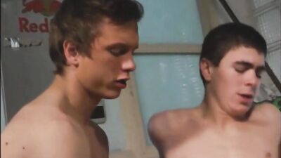 Bareback Threesome: Lads on the Run - Action-Packed Frenzy!