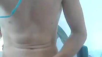 Emo Blue Headset - A Webcam Handjob Experience