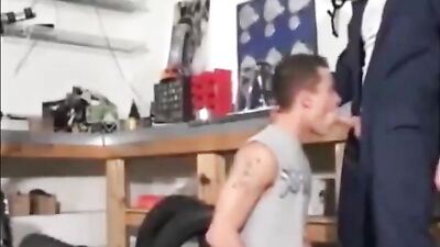 Fucked at the Garage: Bareback Action!