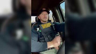 Bisexual Sheriff Cums in Public - Real Amateur Police Jerk Off!