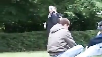 Summer Camp Delights: Blond Amateurs in Public Outdoor Encounters!