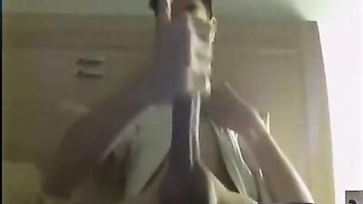 Asian Teen Boy Blows Cumshot!