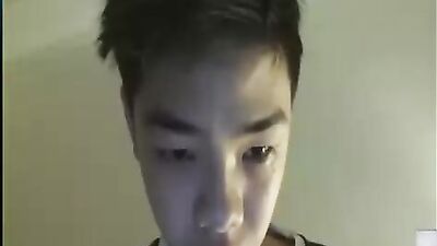 Asian Teen Boy Blows Cumshot!