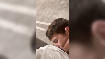 Joey gives head in public oral boys porn