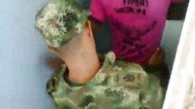 Hispanic Native Gets Fucked by Army Boy in Interracial Action!