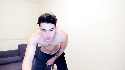 Gang of Muscle Boys Web-Cam Frat Fun with Hot Young Twink Boy!