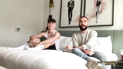 Double Penetration Jockstrap Threesome: Older Guys Cam Bareback Tag!