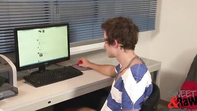 Cute Femboy Catches Up with His Friend in Gay Porn Video