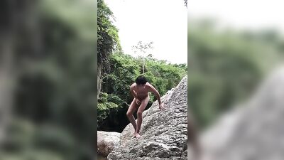 Outdoor Risky Twink Jerk Off: Public Amateur Nude Adventure