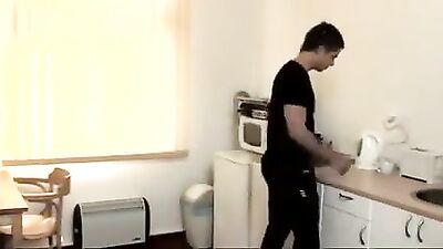 Gay Porn Ass Take Over: Twink in the Kitchen!
