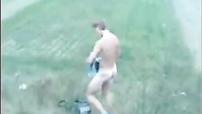 Run In The Park - Naked Twink Public Fun