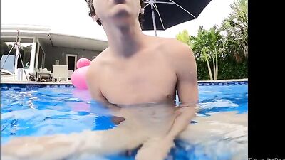Riding A Dildo & Cumming In The Pool - Ben (Solo)
