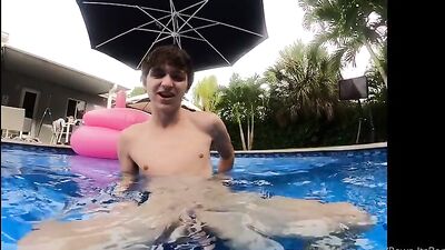 Riding A Dildo & Cumming In The Pool - Ben (Solo)