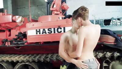 Firemen on Sunday Gay Porn Twink