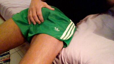 Green adidas wank