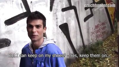 Tense Twink Gay Porn young lad sells his tight hole for cash