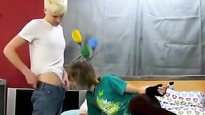 Emo boy learns his lesson anally