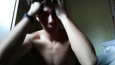 Young dude recording himself boys porn