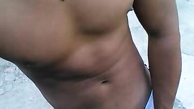 Hot latino shows off fat cock