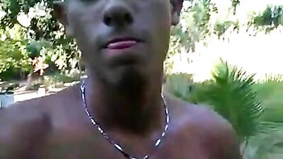 Hot latino shows off fat cock