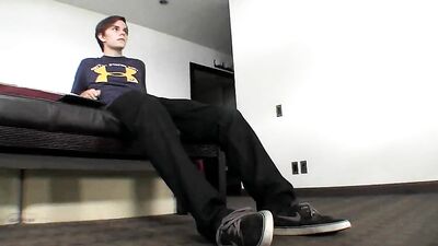 Sucking a cute model until he cums